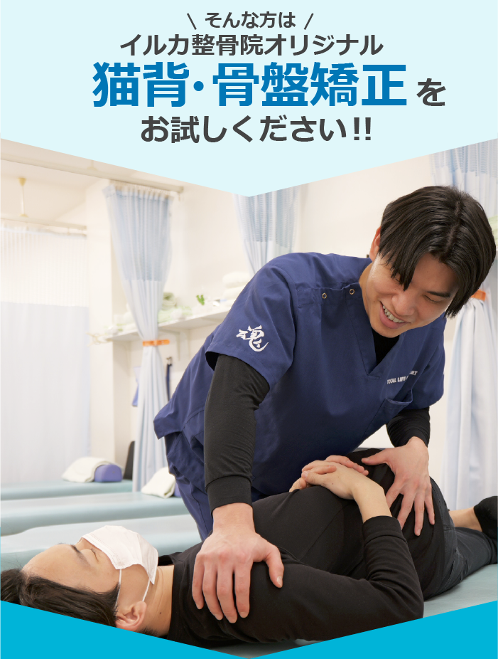 骨盤矯正をお試しください